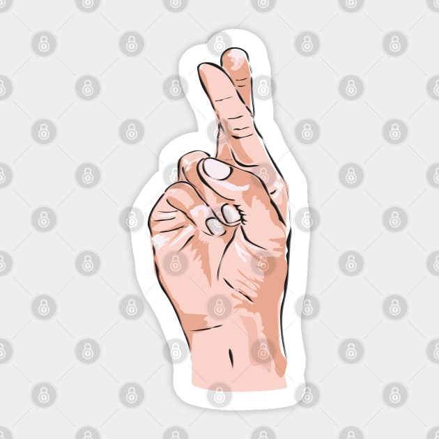 Cross your fingers! Sticker by Slownessi